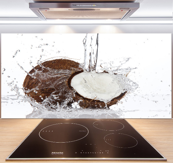 Glazen achterwand keuken Kokosnoot