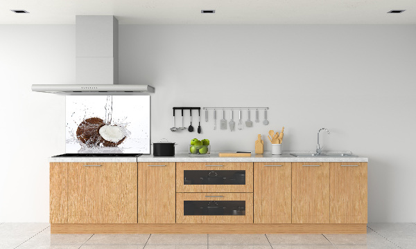 Glazen achterwand keuken Kokosnoot