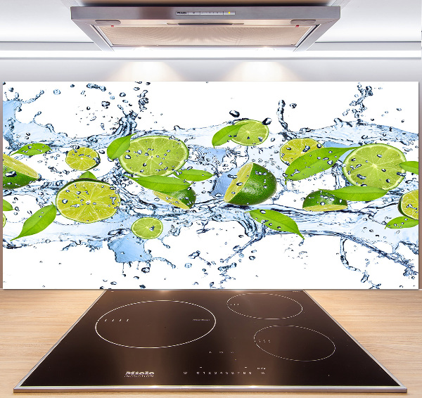 Achterwand keuken Limoenen en water