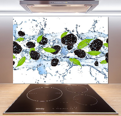 Spatscherm keuken Bramen en water