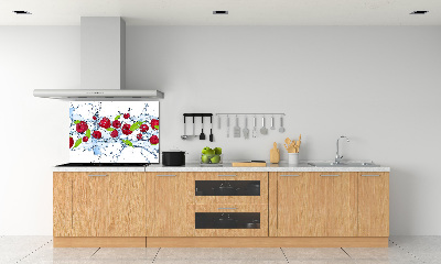 Spatplaat keuken Frambozen en water