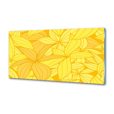 Panel do kuchni Żółte kwiaty tło