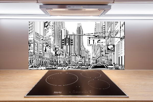 Spatplaat keuken Straten van New York