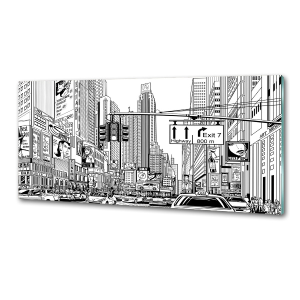 Spatplaat keuken Straten van New York