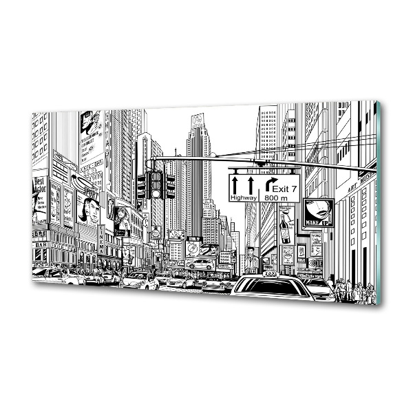 Spatplaat keuken Straten van New York