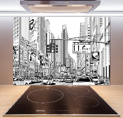 Spatplaat keuken Straten van New York