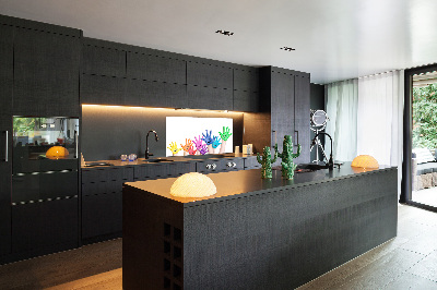 Spatscherm keuken Geschilderde handen