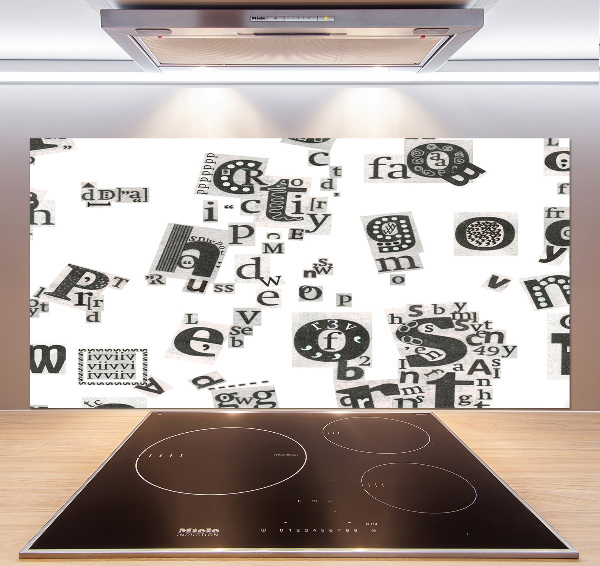Keuken achterwand Brieven uit een krant