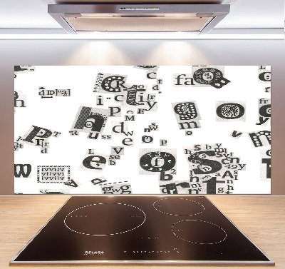 Keuken achterwand Brieven uit een krant