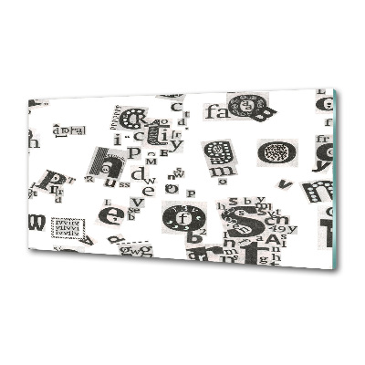 Keuken achterwand Brieven uit een krant