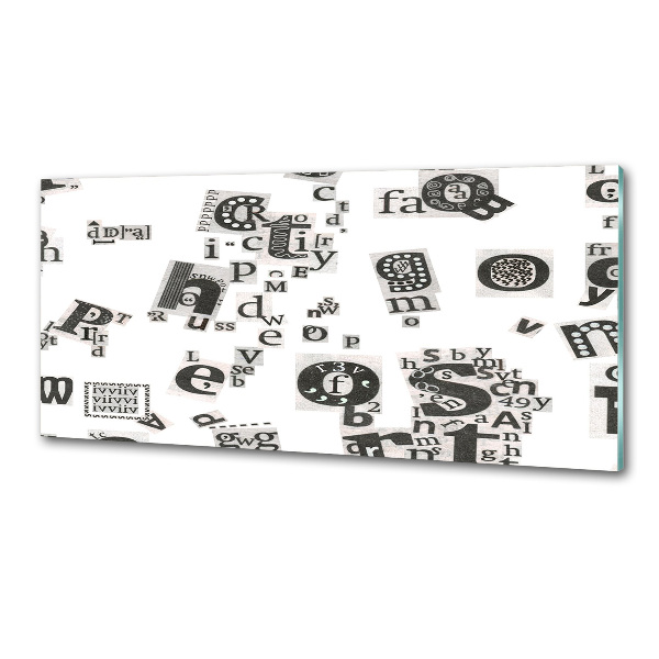 Keuken achterwand Brieven uit een krant