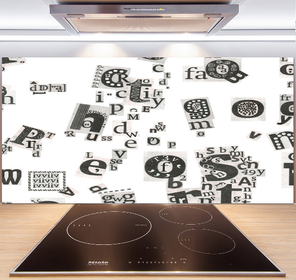 Keuken achterwand Brieven uit een krant