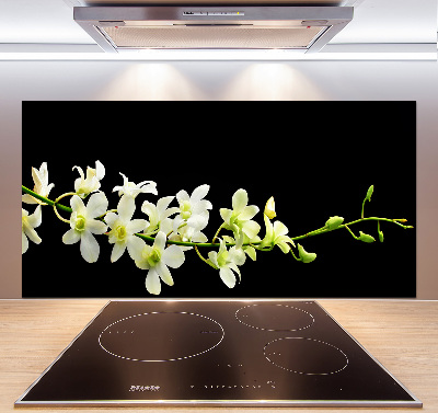 Spatscherm keuken Orchidee