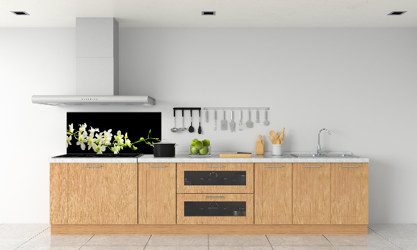 Spatscherm keuken Orchidee