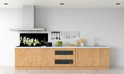 Spatscherm keuken Orchidee