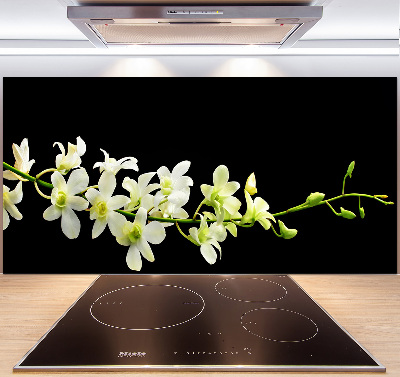 Spatscherm keuken Orchidee