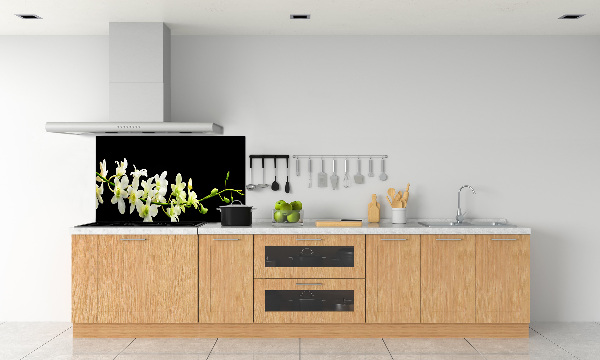 Spatscherm keuken Orchidee