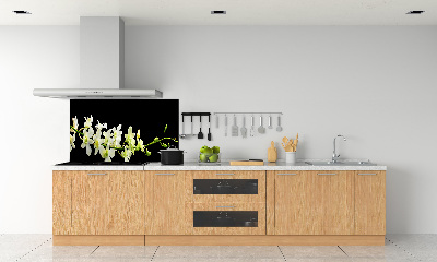 Spatscherm keuken Orchidee