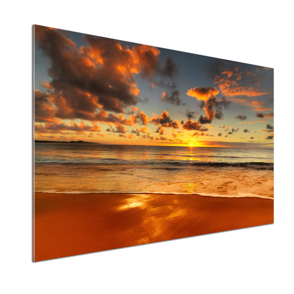 Keuken achterwand Zonsondergangstrand