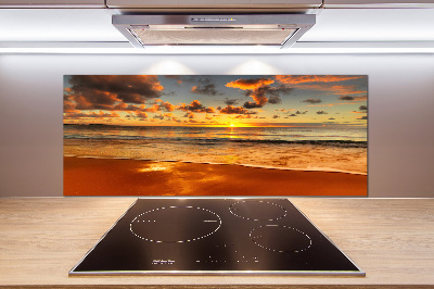 Keuken achterwand Zonsondergangstrand