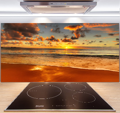 Keuken achterwand Zonsondergangstrand