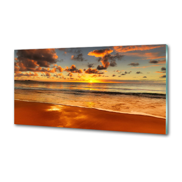 Keuken achterwand Zonsondergangstrand
