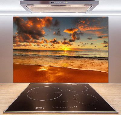 Keuken achterwand Zonsondergangstrand