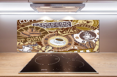 Glazen achterwand keuken Koffiehuis