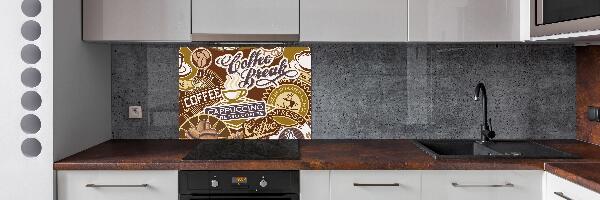 Glazen achterwand keuken Koffiehuis