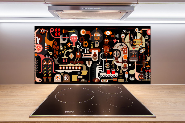 Panel do kuchni Produkcja kawy