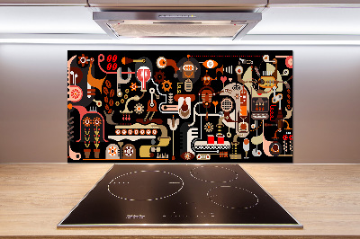 Panel do kuchni Produkcja kawy