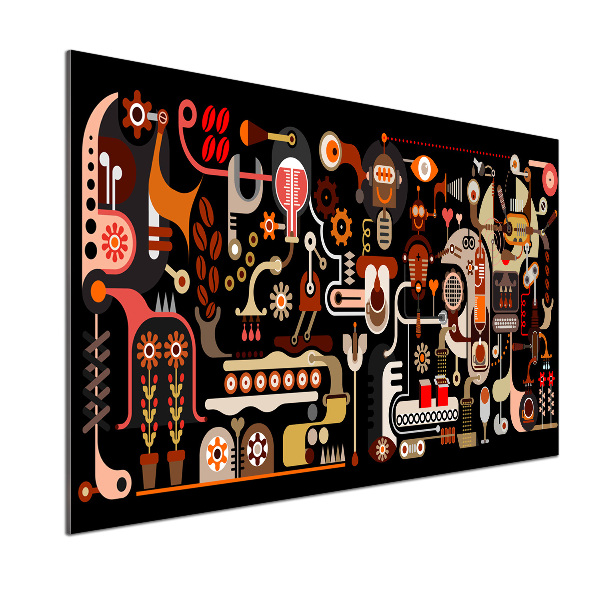 Panel do kuchni Produkcja kawy