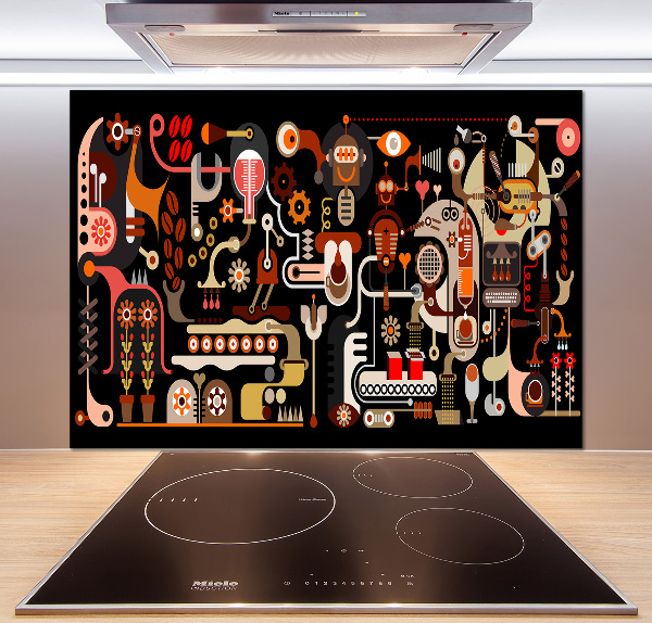 Panel do kuchni Produkcja kawy