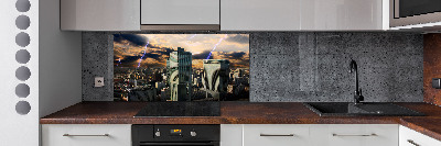 Panel do kuchni Burza nad Warszawą