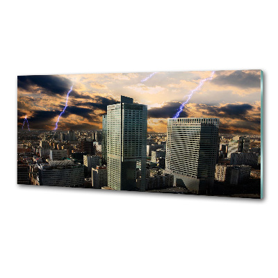 Panel do kuchni Burza nad Warszawą