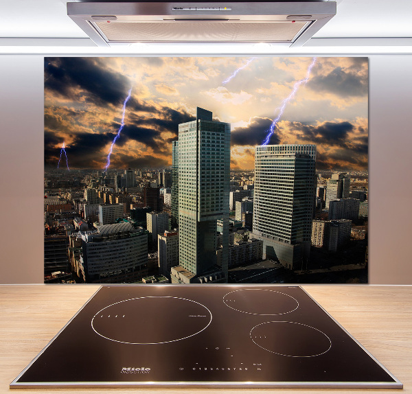 Panel do kuchni Burza nad Warszawą