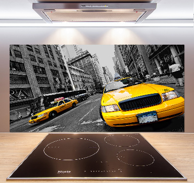 Keuken achterwand New Yorkse taxi's