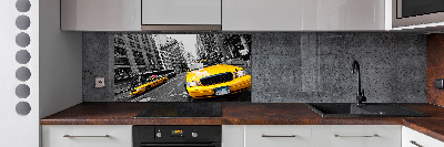 Keuken achterwand New Yorkse taxi's