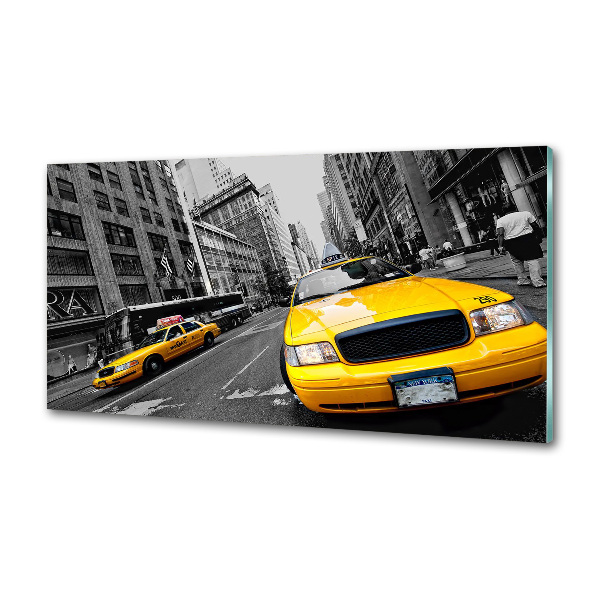 Keuken achterwand New Yorkse taxi's