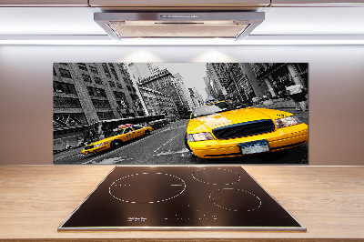 Keuken achterwand New Yorkse taxi's