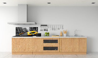 Keuken achterwand New Yorkse taxi's