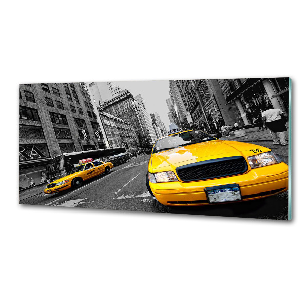 Keuken achterwand New Yorkse taxi's