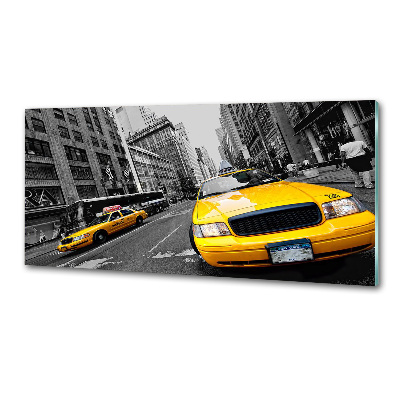 Keuken achterwand New Yorkse taxi's