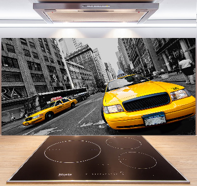 Keuken achterwand New Yorkse taxi's