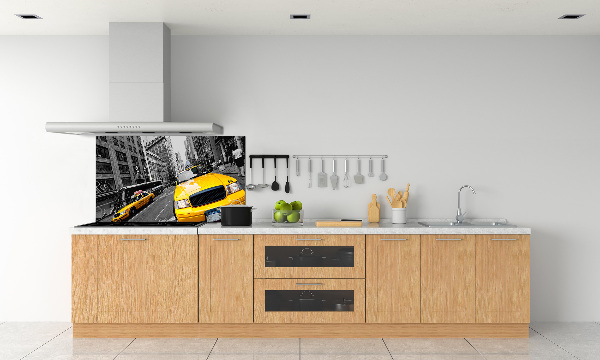 Keuken achterwand New Yorkse taxi's