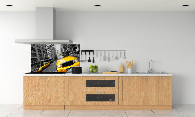 Keuken achterwand New Yorkse taxi's