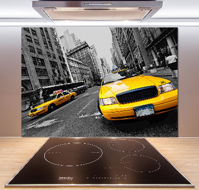 Keuken achterwand New Yorkse taxi's
