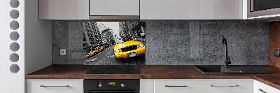 Keuken achterwand New Yorkse taxi's