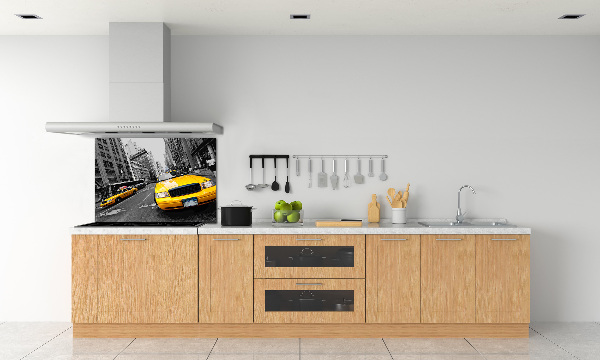 Keuken achterwand New Yorkse taxi's