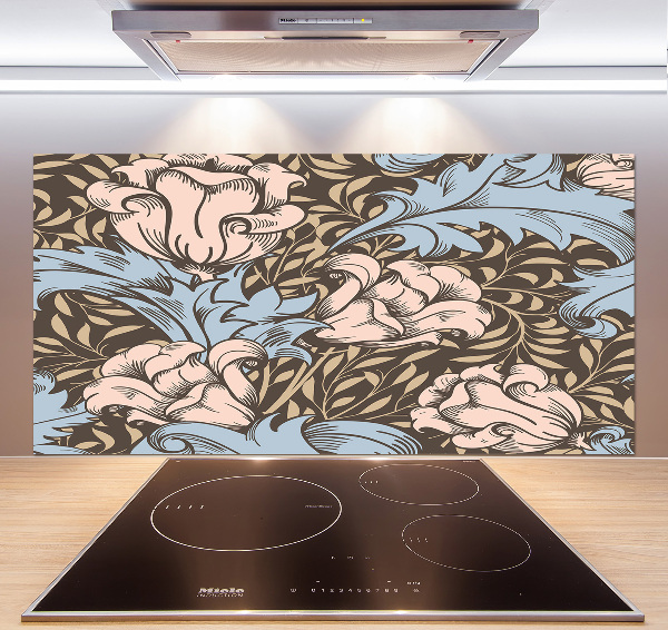 Keuken achterwand Bloemenpatroon